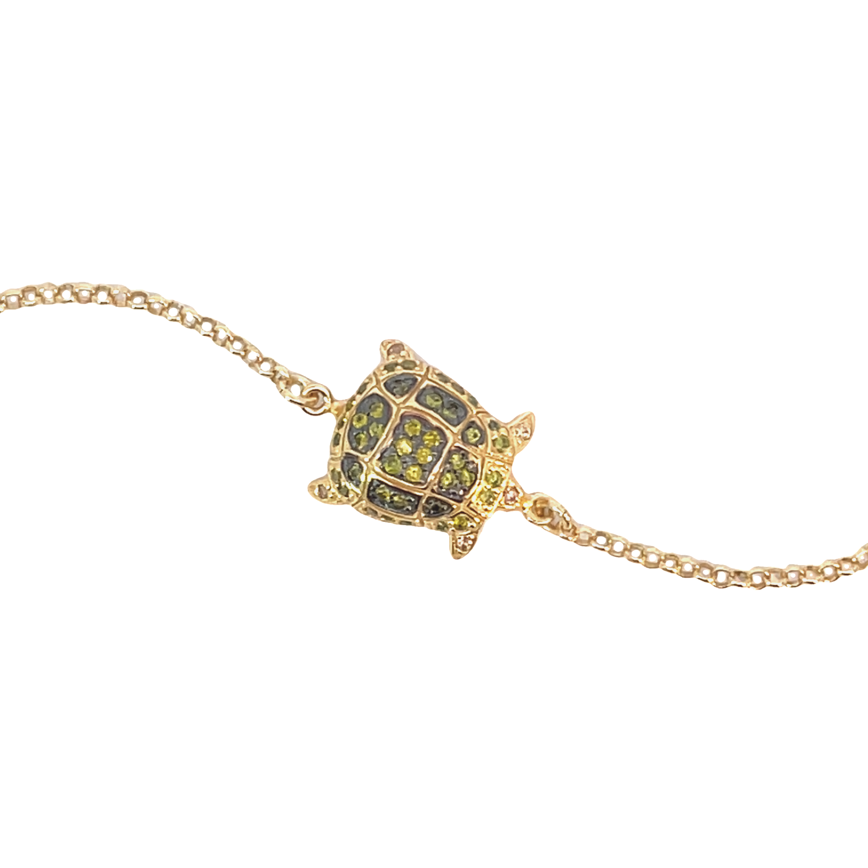 Charming Turtle Pendant Bracelet