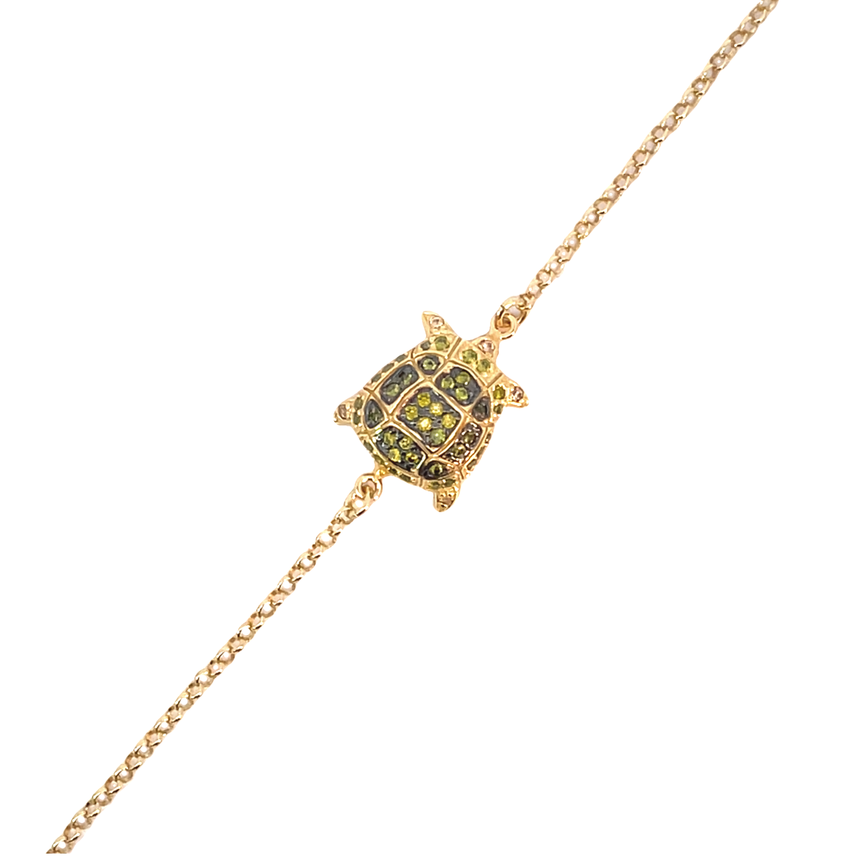 Charming Turtle Pendant Bracelet