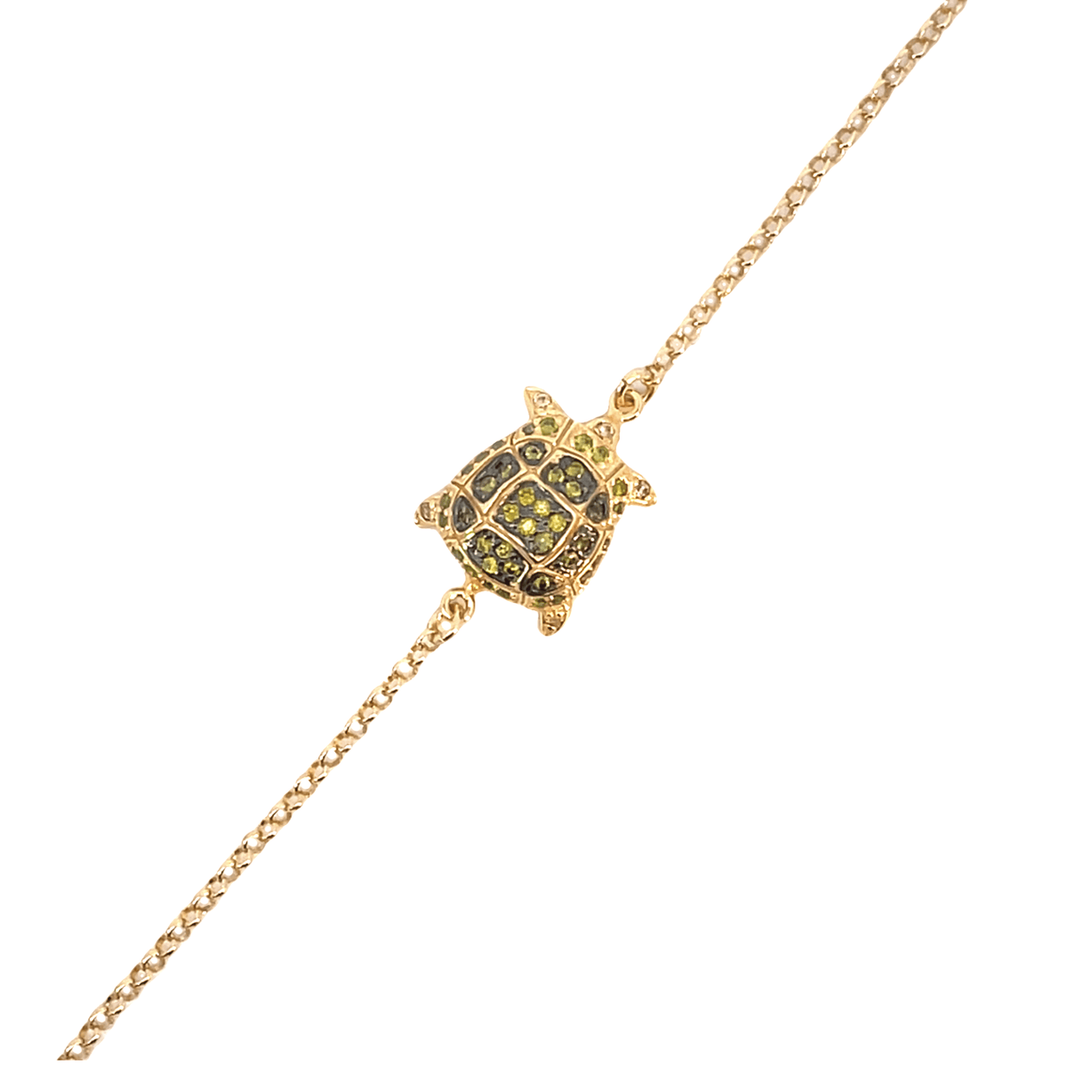 Charming Turtle Pendant Bracelet