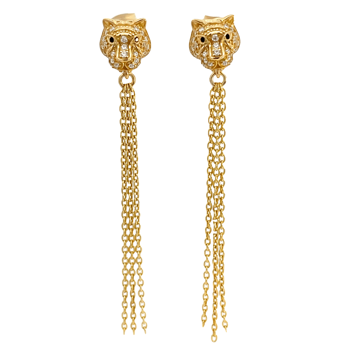 Tiger Head Earrings (small)