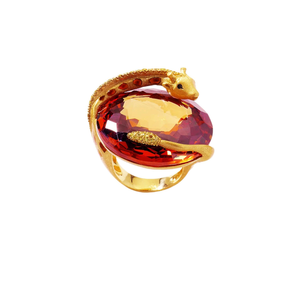 Elegant Giraffe Statement Ring
