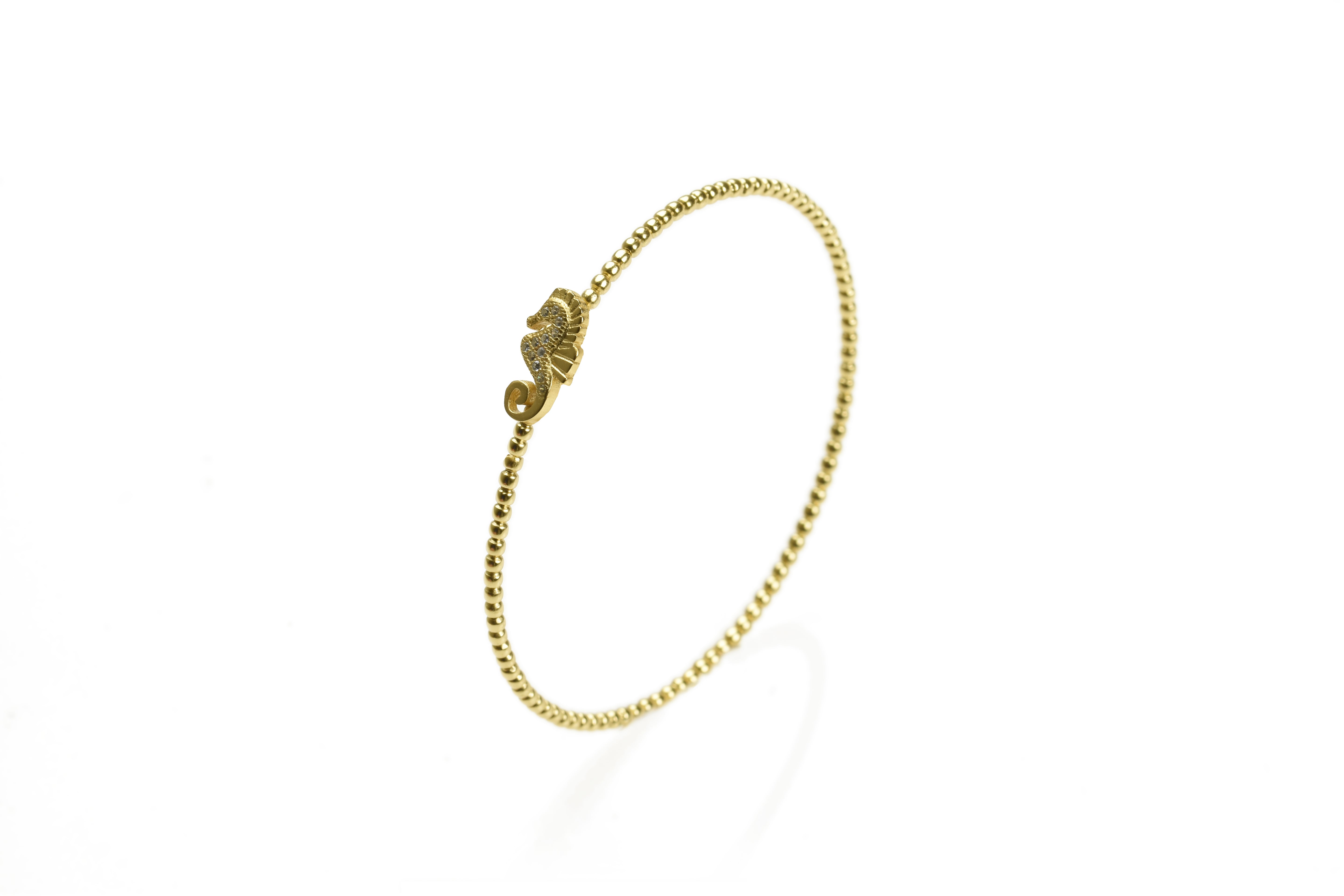 Elegant Seahorse Bangle Bracelet