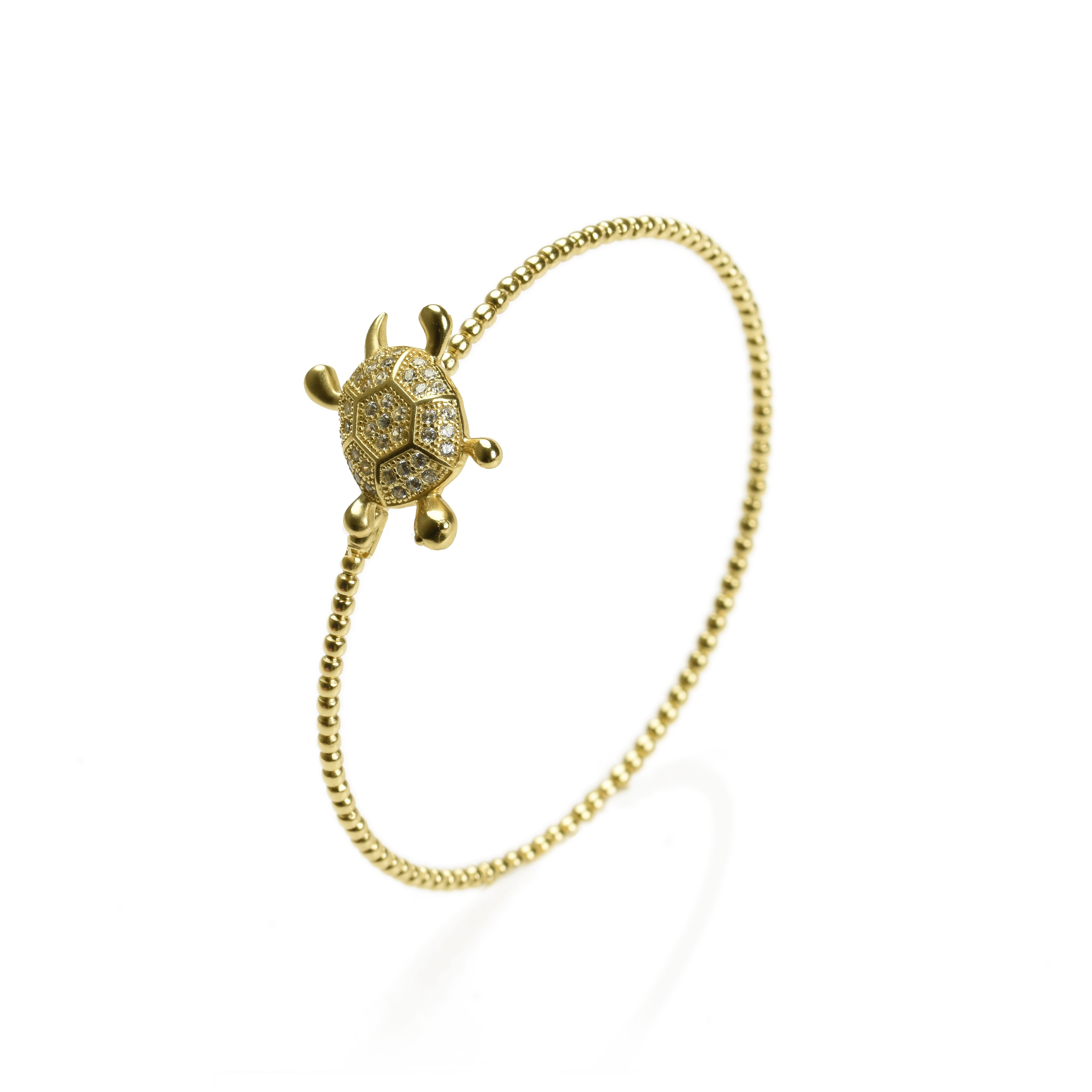 Charming Turtle Bangle Bracelet