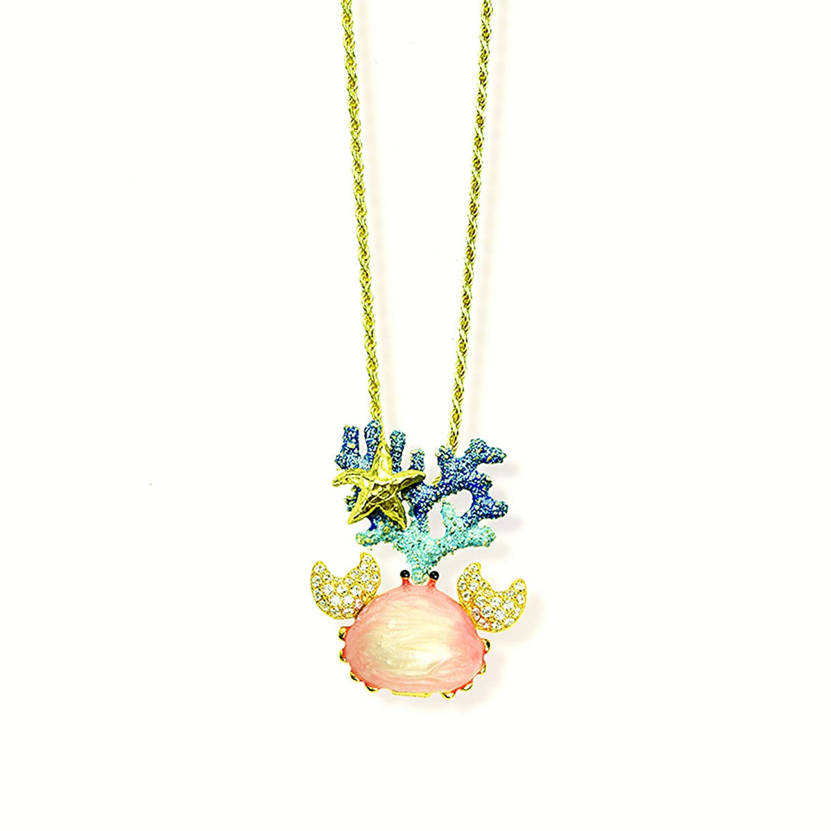 Crab & Coral Statement Necklace