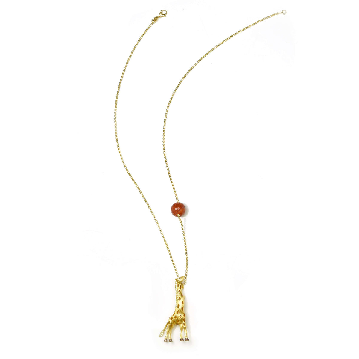 Giraffe Pendant Necklace and Brooch