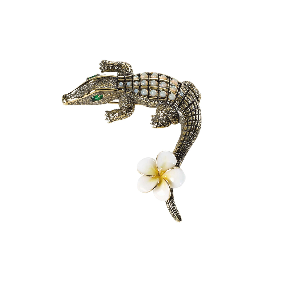 Elegant Crocodile Brooch