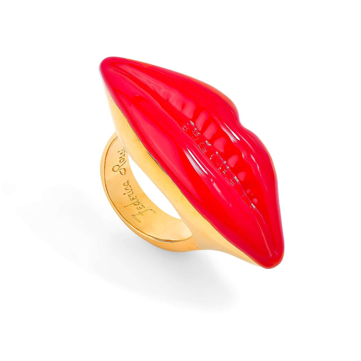 KISS ME NOW! RED LIPS RING