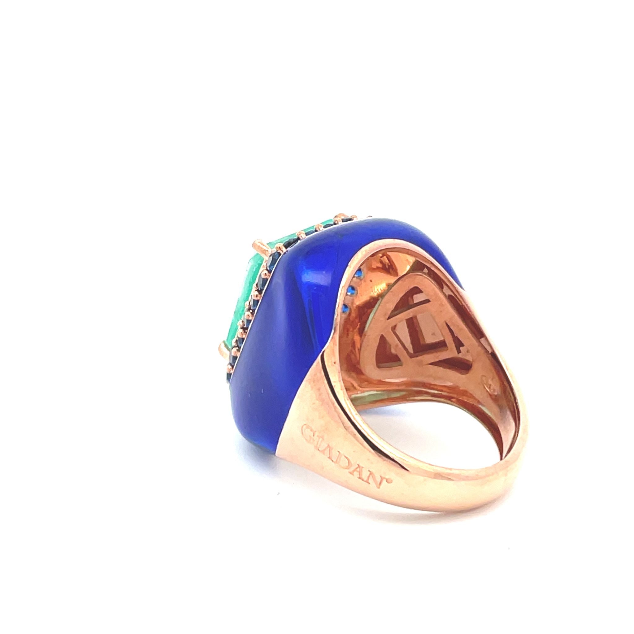 Back view Laila Statement ring with built-in size-adjusting system