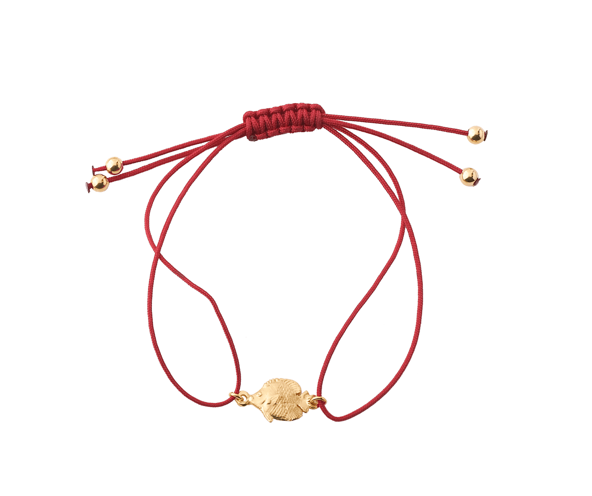 Fish Cord Bracelet (gold)