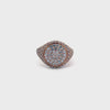 VIDEO of GRACE LIGHT BLUE pinky ring, 360 degrees view