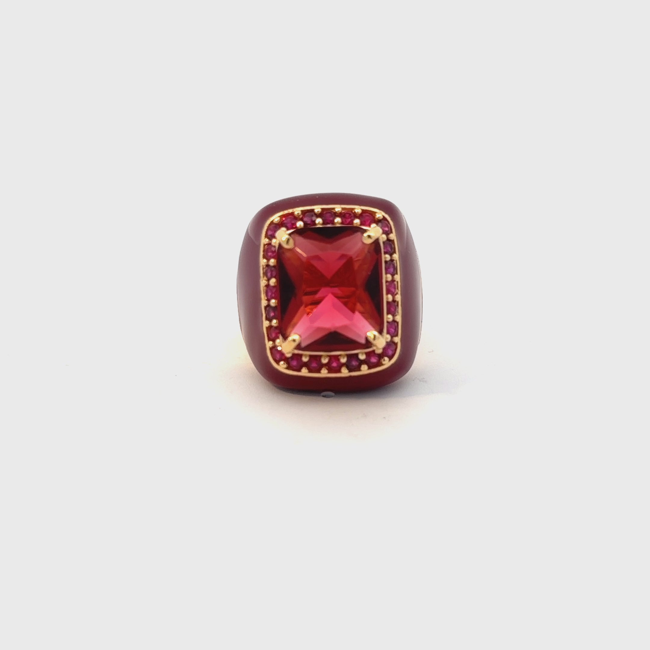 MARCHIEN statement ring, 360 degree rotating view